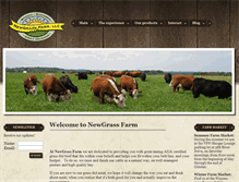 Tablet Screenshot of newgrassfarm.com